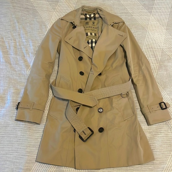 Mid length Burberry trench coat